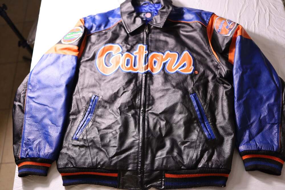 Vintage G-III Sports Florida Gators Basketball & Football Championship Leather B